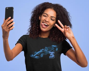 Red Bull #3 Inspired Motorsport Tee: Cotton Motorsport Fan Shirt