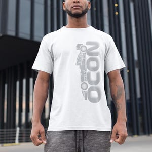 Ocon Inspired F1 Driver T-Shirt, Vertical Racecar Graphic Tee, Formula 1 Fan Apparel, Haas Racing Merchandise, Esteban Ocon Motorsport Tee