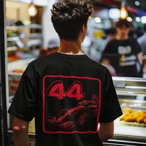 F1 Hamilton-inspired Unisex Tee, Race Car Shirt with Number 44, Gift for Motorsport Fans