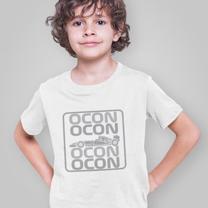 Ocon Inspired F1 Racing Kids T-Shirt: Motorsport Fan Tee, Gildan 64000B