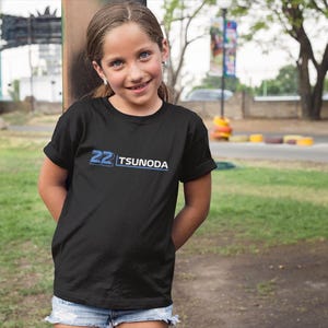Yuki Tsunoda Inspired F1 Youth T-shirt, Kids Red Bull Racing Driver Tee, Formula One Fan Gift, Motorsport Enthusiasts, F1 Inspired Shirt