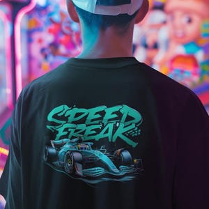 Speed Freak F1 Car Graphic Tee: Motorsports Fan Gift