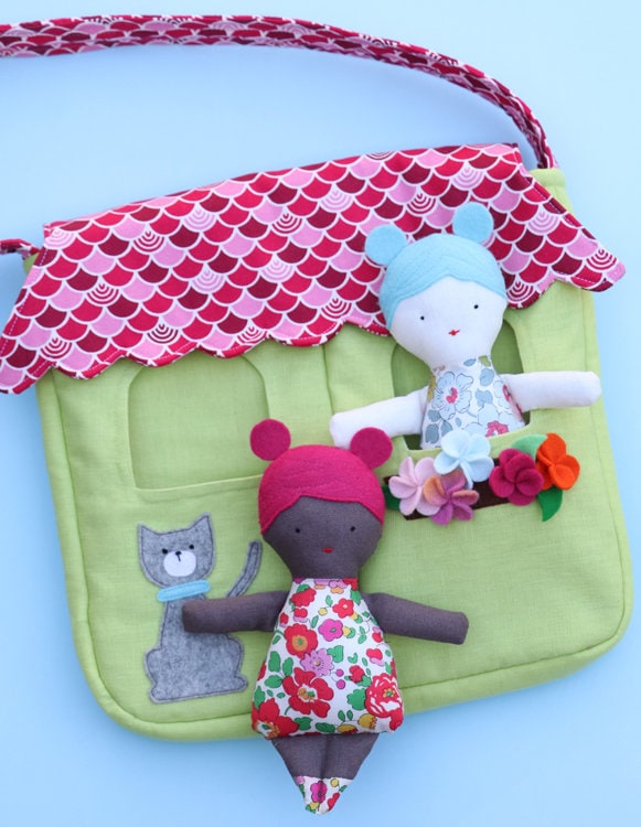 Doll House Bag and Dolls Pattern Etsy Australia