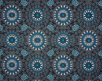 Aborigines Indigene - Alura Samen Träumen in blau - Fat Quarter (.25m)