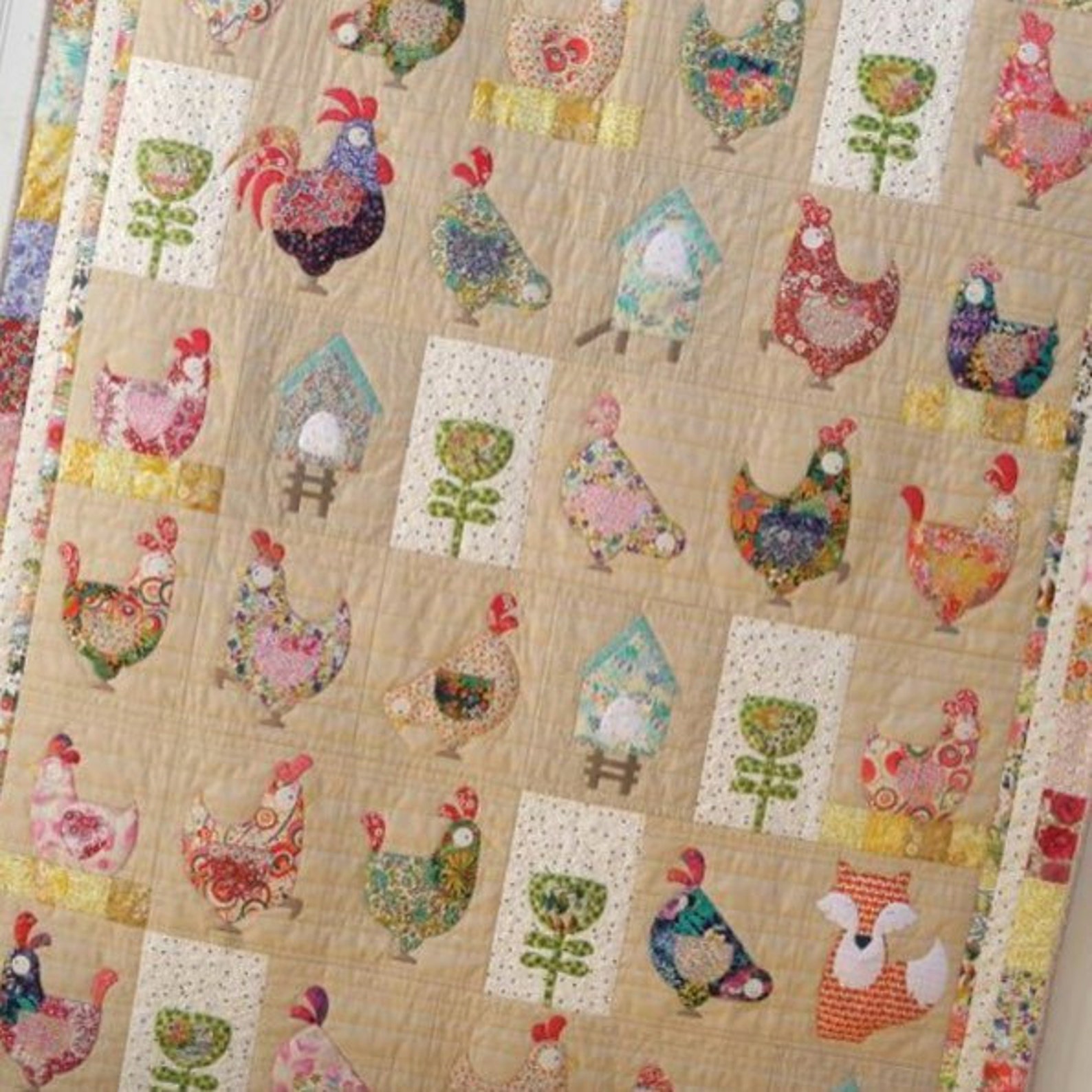 Hen House Applique Quilt Pattern Etsy