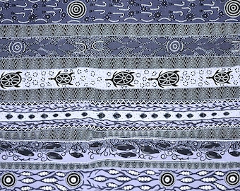 AborigineIndigenous Dreaming In One - ASH - Fat Quarter (.25m)