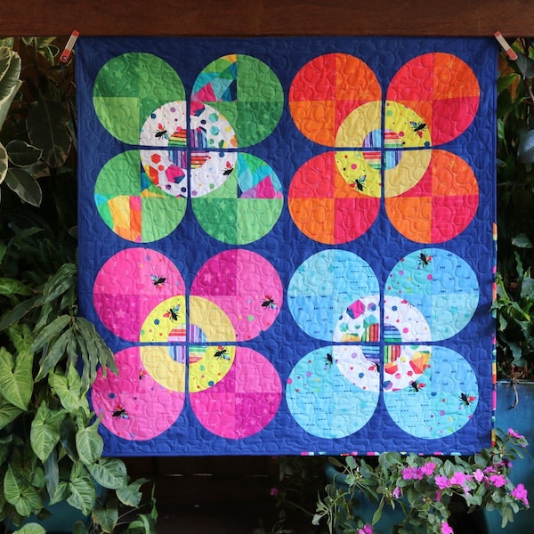Modern Blossom Quilt Pattern Etsy