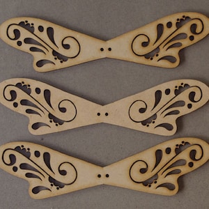 Wooden Laser Cut Angel Wings