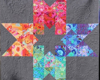 In 2 Stars Quilt Pattern