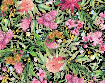 Carlie Edwards Collection-  Wildflowers on Black