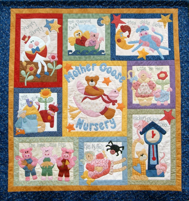 Mother Goose Nursery Rhyme Quilt Pattern Set of 10 Patterns Etsy