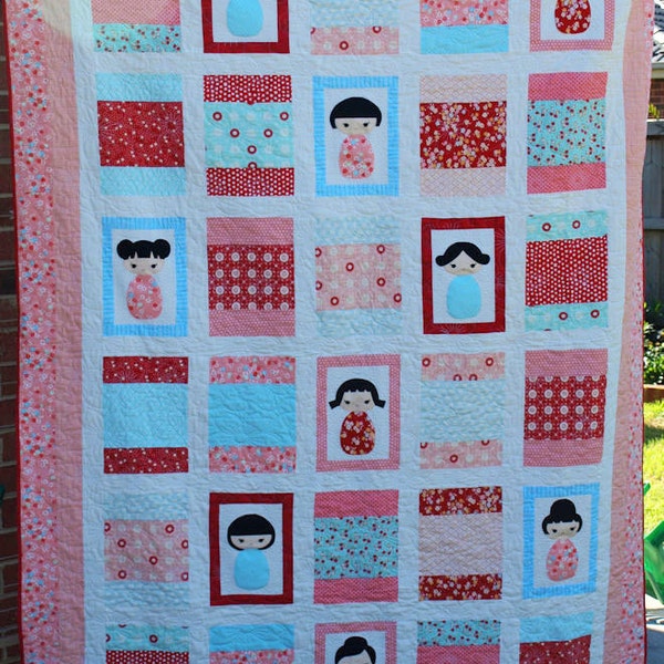 Japanese Applique Quilt Patterns Etsy