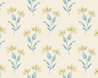 Beach House Sea Lavender Cream by Edyta Sitar of Laundry Basket Quilts .25m or Australian fat quarter cut 50 cm x 55 cm