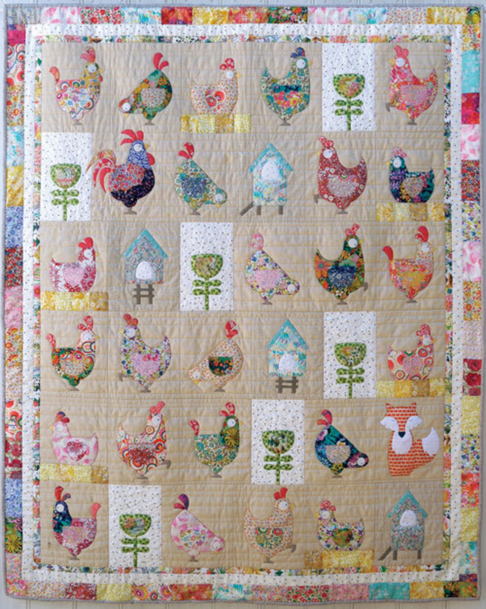 Hen House Applique Quilt Pattern Etsy