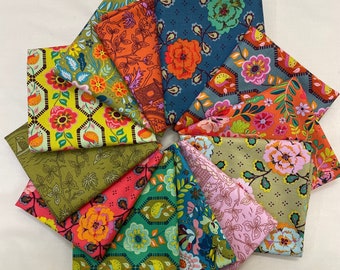 Kathy Dougherty Kindred Spirits - Fat Quarter Bundle Bakers Dozen with Free FQ.