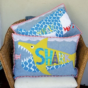 Whale Shark Applique Cushion Pattern