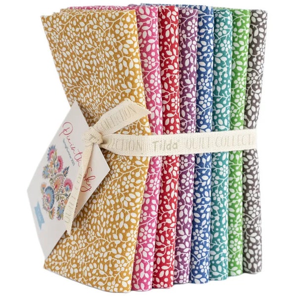 Tilda Cloud Pie - 8 x Fat Quarters (55cm x 50 cm approx. 22" x 21")