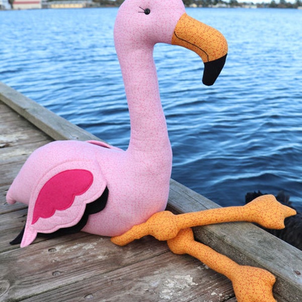 Blush Pink Flamingo Pattern