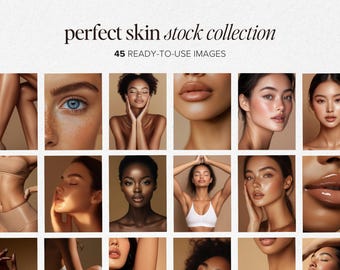 Perfect Skin Beauty Stock Photos | Silky Skin, Aesthetic Beige Background