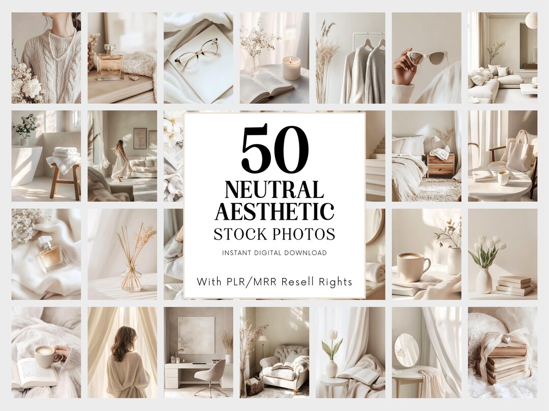 Neutral Aesthetic Stock Photos for Digital Marketing | 50 Stock Photos ...