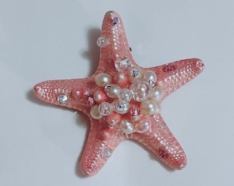 Pink Fantasea Starfish Hair Clip