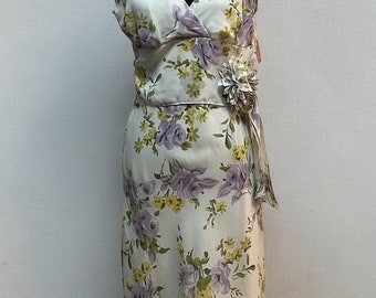 Vintage Y2K flower print dress