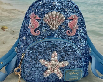 Dancing Seahorses Mini Backpack (on a Loungefly base)