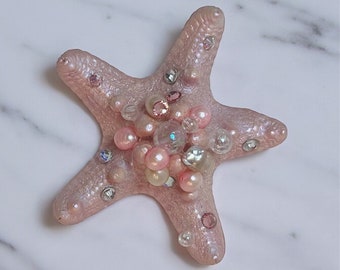 Frosty Pink Fantasea Starfish Hair Clip