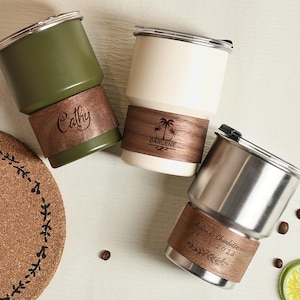 Mini copo térmico personalizado, caneca de viagem para café com nome, copos gravados personalizados, convite para madrinha, lembrancinhas de casamento, presente para ela, presente de Natal