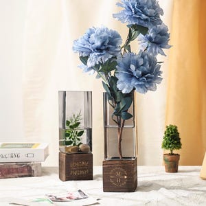 Flower Vase,Glass Vase,Personalised Engraved Vase,Custom Vase,Wedding Flower Vase,Elegant Room Decor,Mothers Day Gift,Christmas Gifts