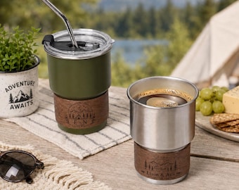 Personalized Outdoor Tumbler, Custom Camping Travel Mug, Engraved Mountain Cup, Hiking Gift, Adventure Gift for Outdoor Lovers
