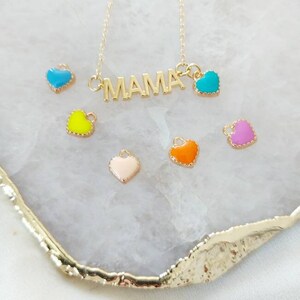 Collar con nombre, collar de mamá, collar con nombre de oro, collar de mamá, regalo del día de la madre, collar con letras, regalo para mamá, collar personalizado