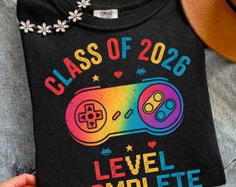 Classe del 2026 Livello Completato PNG, Rainbow Gamer Laurea Download Digitale