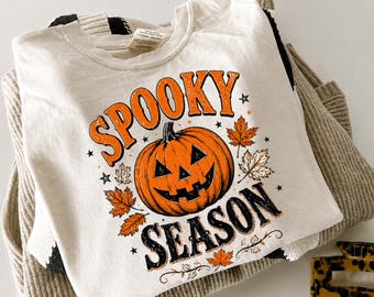 Spooky Season Jack-o'-lantern PNG, Gothic Halloween Digital Download