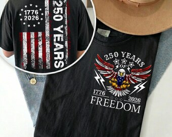 250 Years 1776 2026 American Flag PNG, Distressed Patriotic Digital Download