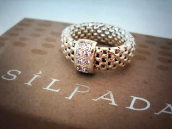 Silpada Retired Diamonique Ring Size S M Etsy UK