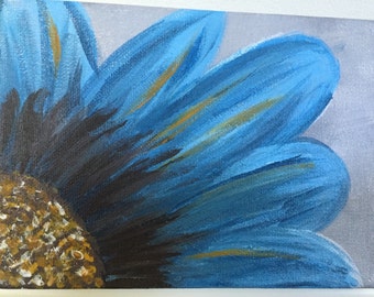 Original Acrylic Flower Painting on Canvas