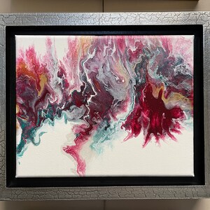 Fall Blooms 9” x 12” Framed Original Acrylic