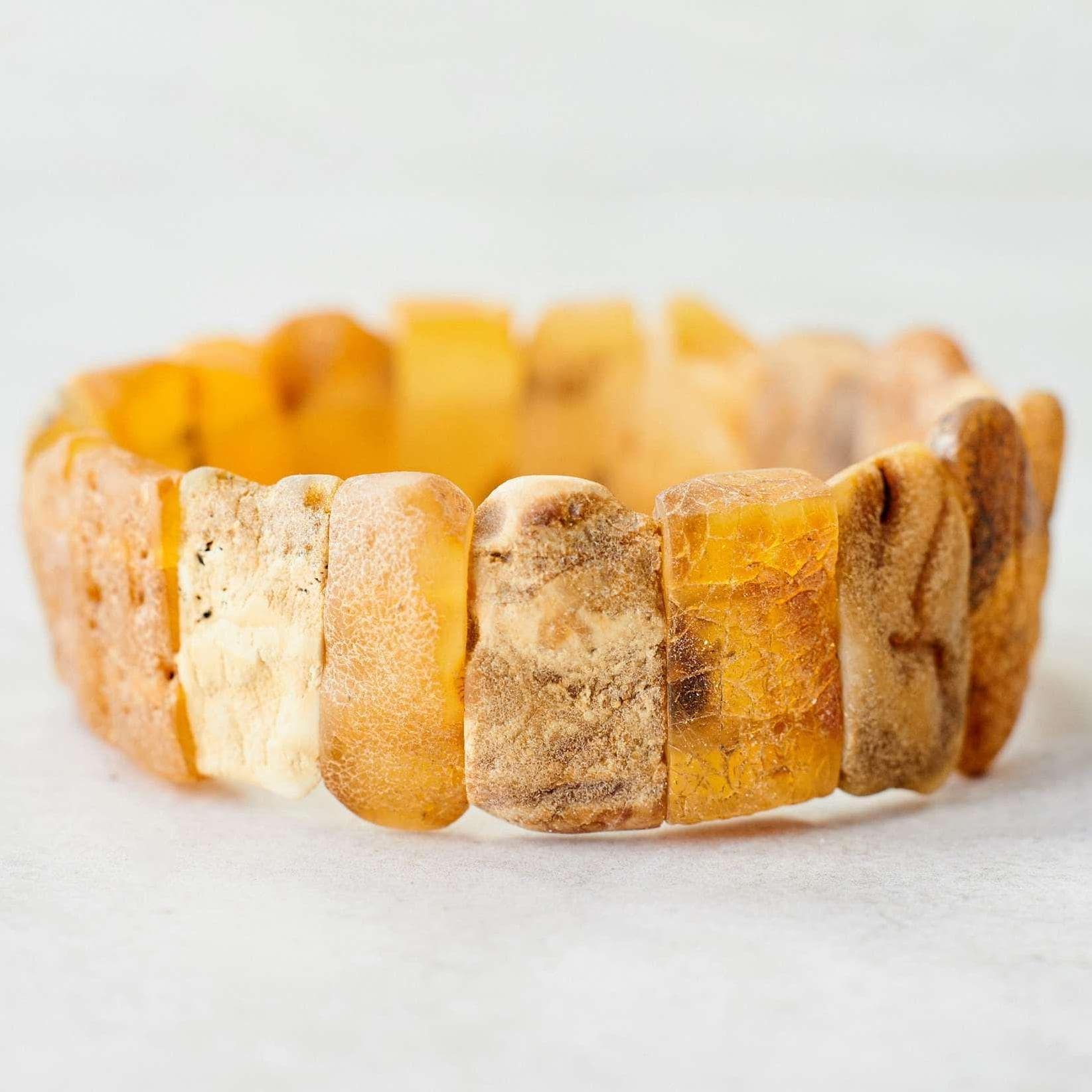 ☆天然☆ バルト海産 天然アンバー バングル 琥珀 蜜蝋 レディース