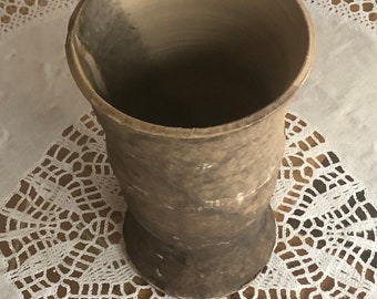 Black and White Raku Vase