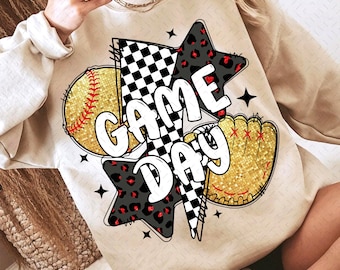 Glitter Softball Png, Game Day Softball PNG, Retro Checkered Softball Png, SoftballMama Png, Softball Mom Png, Leopard Softball Kokietka
