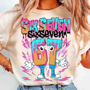 Stjäl en Brainrot Six Seven italiensk meme PNG, Barnspels-Brainrot-design, 67-glassdropp PNG, Gen Alpha-slangbasebollnummer PNG