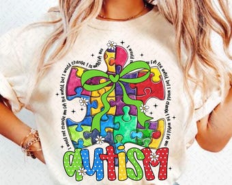 Autism Awareness Puzzle Design PNG: Advocate, Teacher (Digital Download)