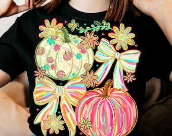 Fall Pumpkin PNG, Preppy Grandmillennial Bow PNG, Trendy Coquette Aesthetic PNG, Cute Autumn Pumpkin Digital Download Png, Digital File