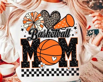 Basketball Png, Basketball Mom Png, Basketball Game Day Png, Basketball Mama Png Sublimation, Retro Basketball Glitter Png Shirt Design