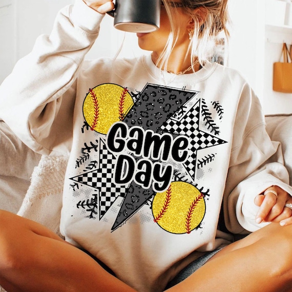 Glitter Softball Png, Game Day Softball PNG, Retro Checkered Softball Png, SoftballMama Png, Softball Mom Png, Leopard Softball Coquette