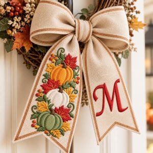 Fall Stacked Pumpkin Embroidery Design, Autumn Leaves Fall Machine File, Pumpkin Season Embroidery (Digital Download)