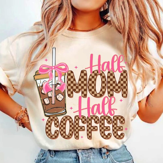 Half mom half coffee png, Retro Checkered Mama Png, Coffee Coquette Bow Png,Mama Needs Coffee Png, Coffee Lover Sublimation,Mother's Day Png