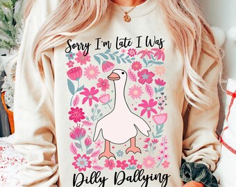 Silly Goose Bump Png, Preppy Girly Png, Boho Floral Png, Funny Mama png, Floral Goose PNG, Mama Goose Retro Png, Digital Download