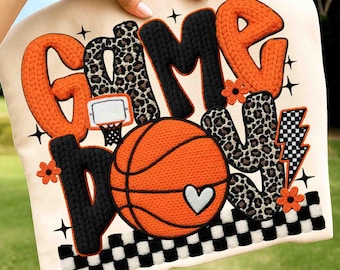 Game Day Basketball PNG, faux yarn basketball Png, Crochet basketball png, Game day Shirt design, basketball season png, basketball mom png